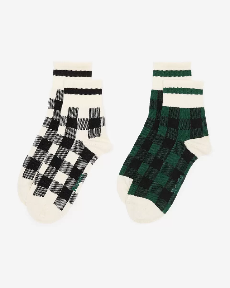 Roots Adult Park Plaid Sock 2 Pack Cheap