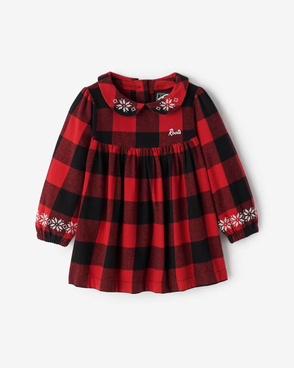 Roots Baby Babydoll Park Plaid Dress CABIN RED Best