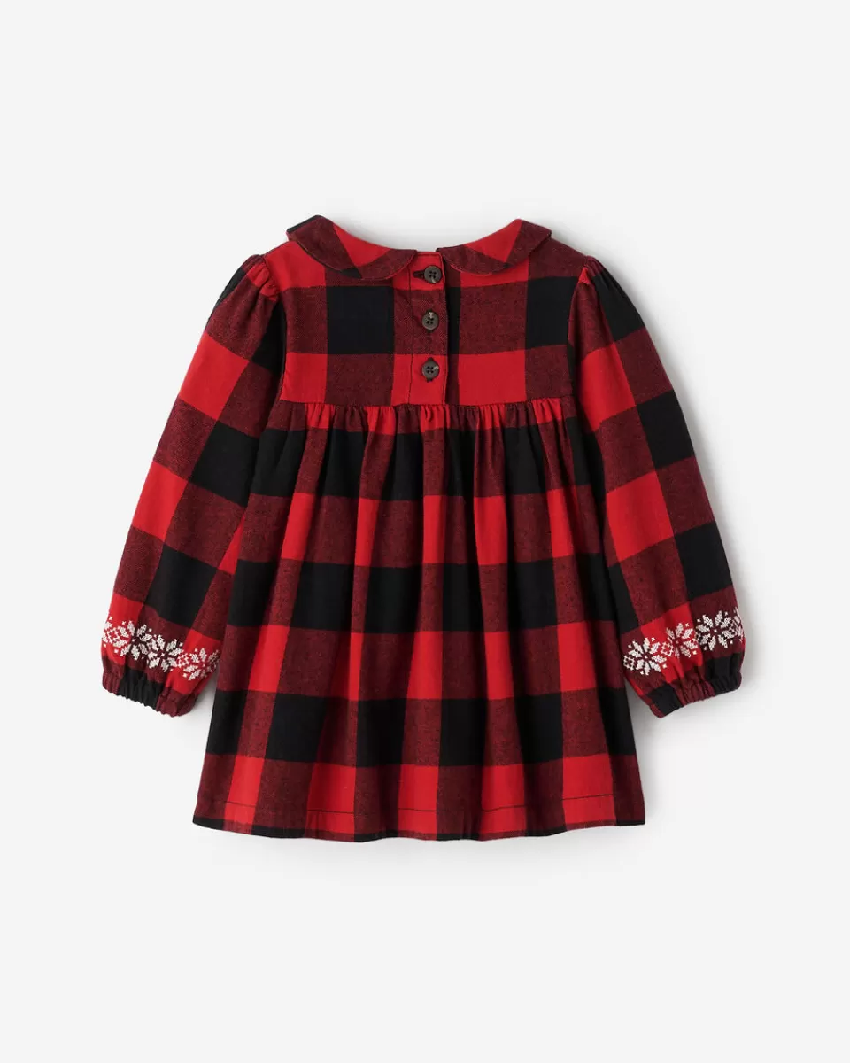 Roots Baby Babydoll Park Plaid Dress CABIN RED Best