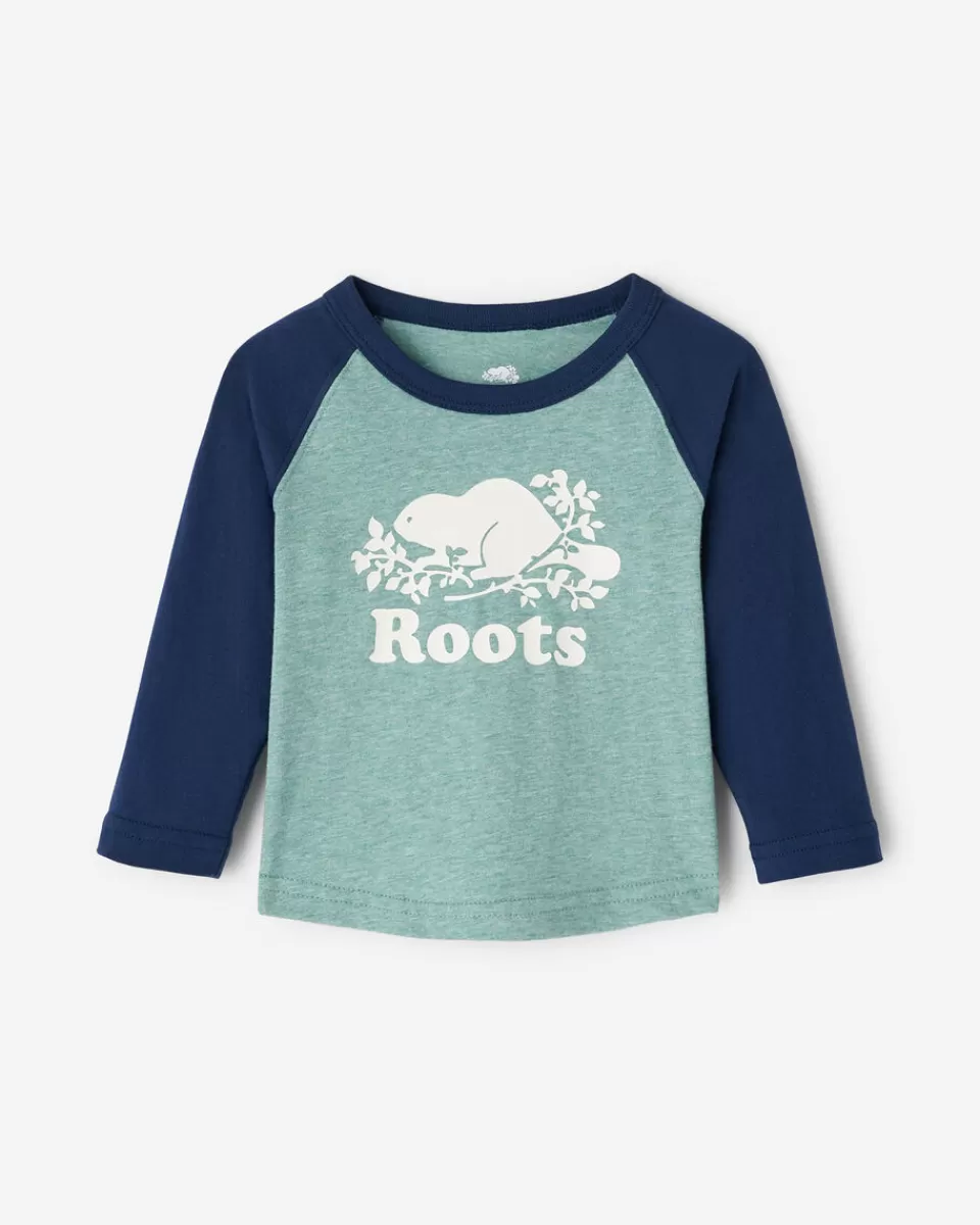 Roots Baby Cooper Baseball T-Shirt New