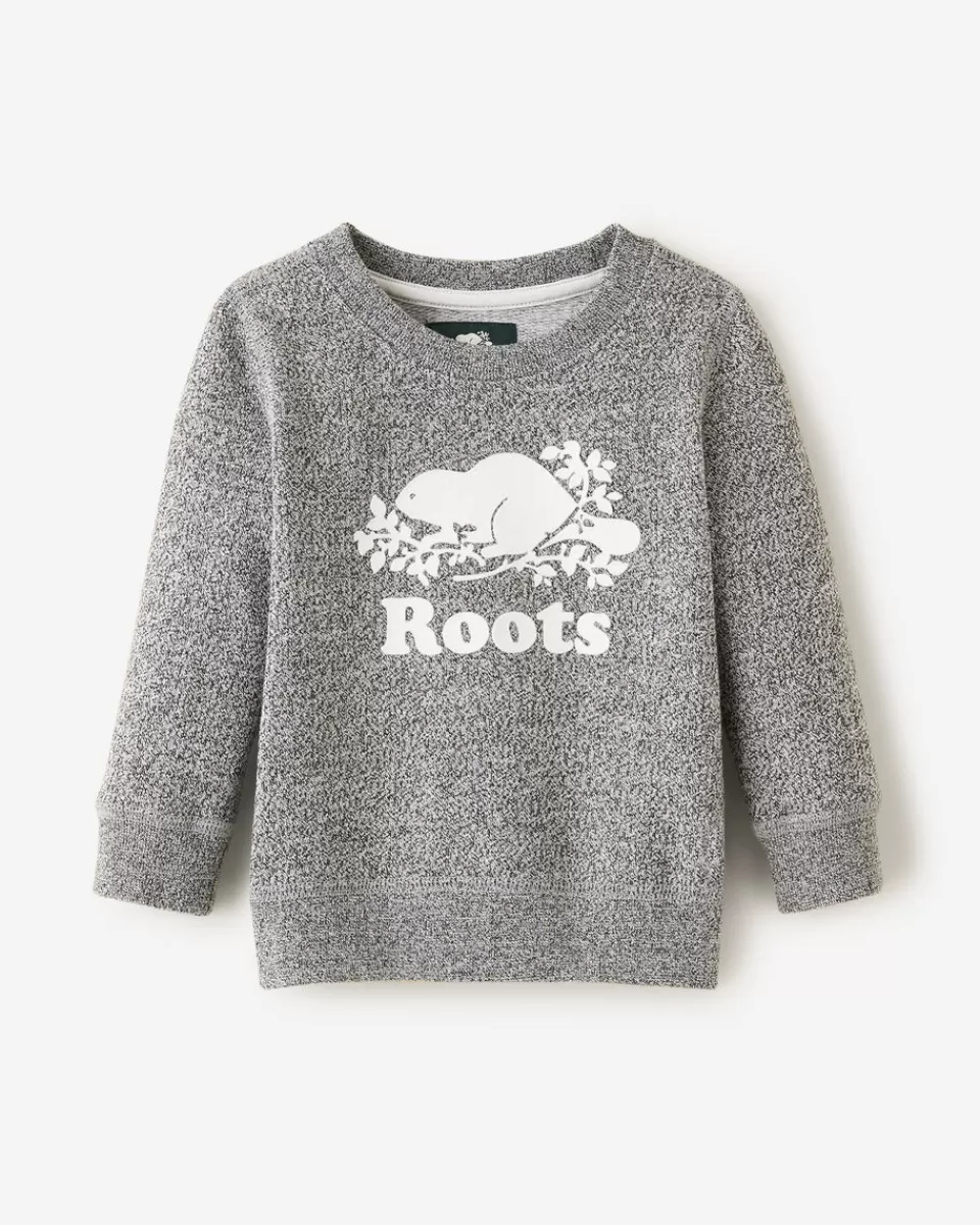 Roots Baby Organic Original Crew Sweatshirt SALT & PEPPER Store