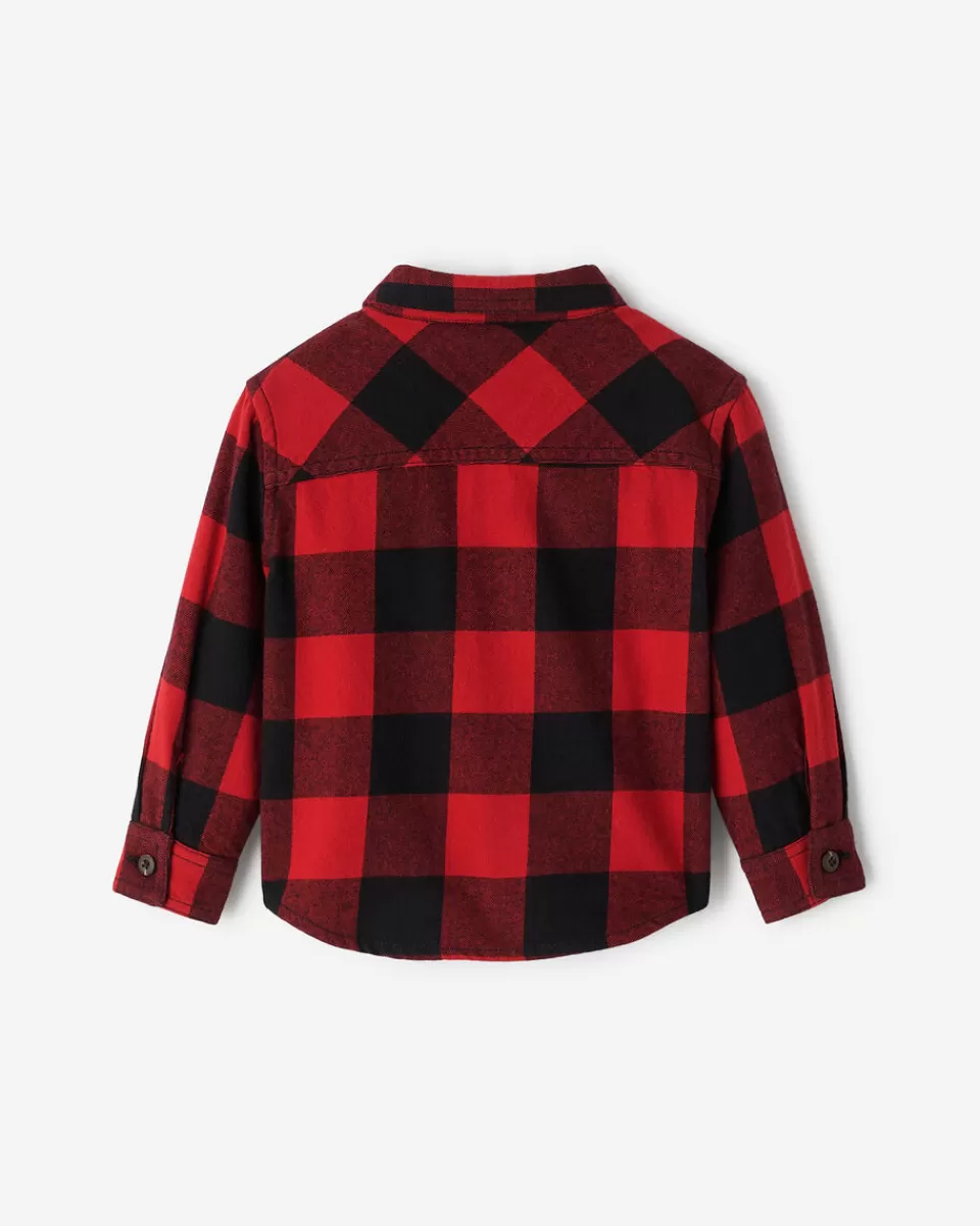 Roots Baby Park Plaid Shirt CABIN RED Outlet