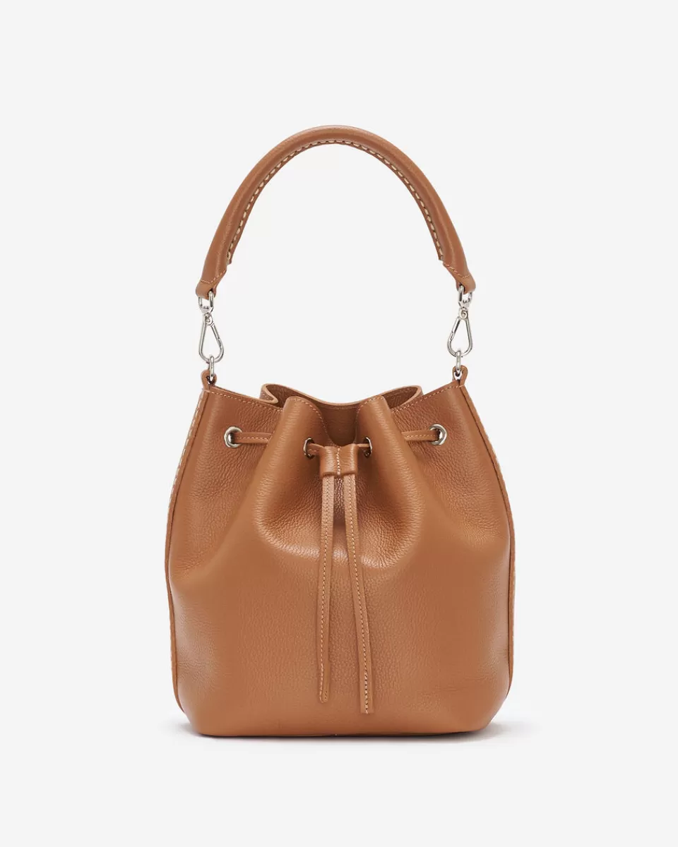 Roots Bucket Bag Cervino TAN/POWDER PINK Flash Sale