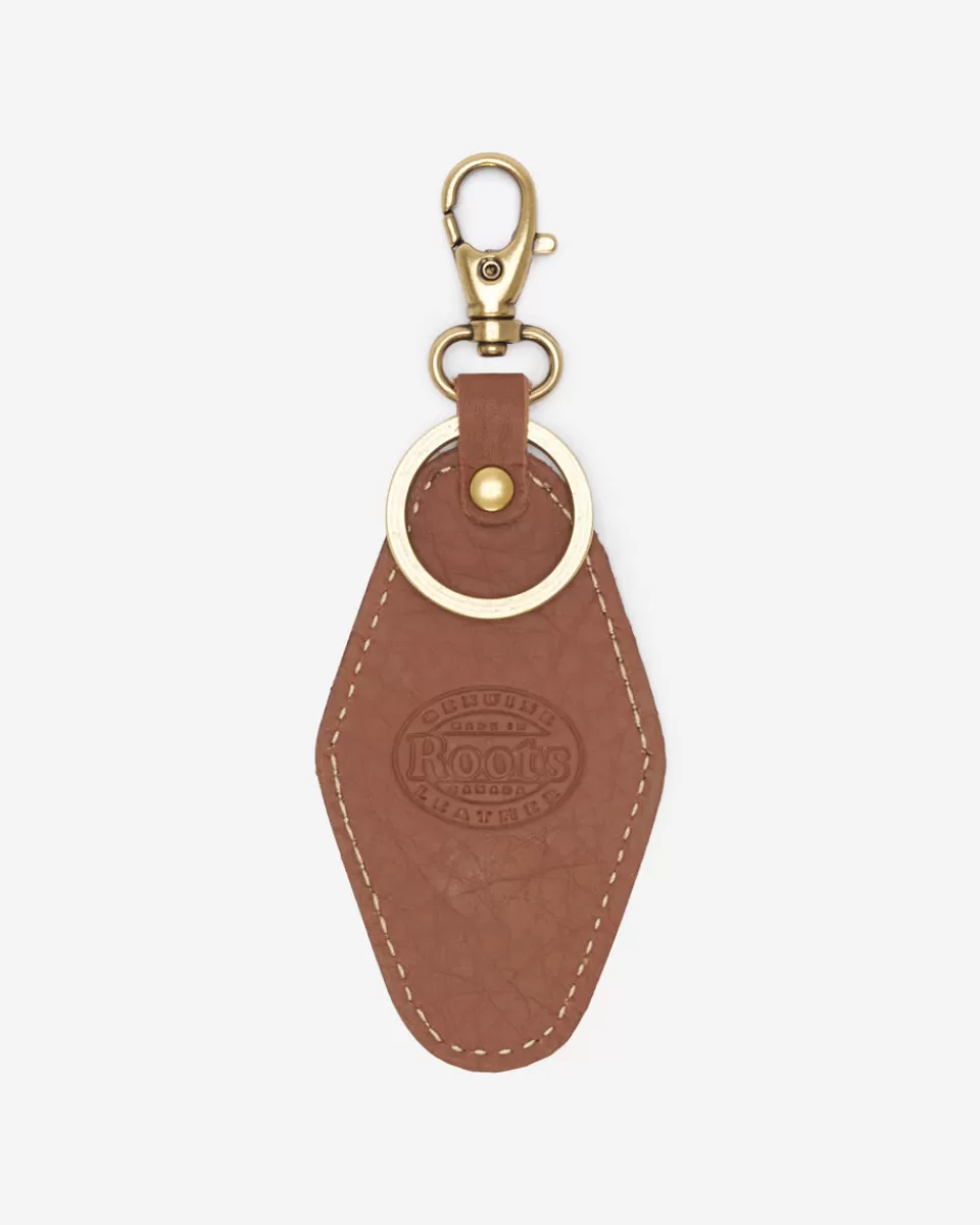 Roots Canada Leather Keychain NUTMEG Online