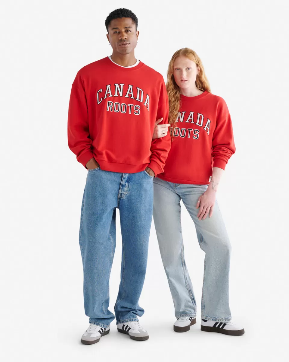 Roots Canada Local Crew SAGE RED Cheap