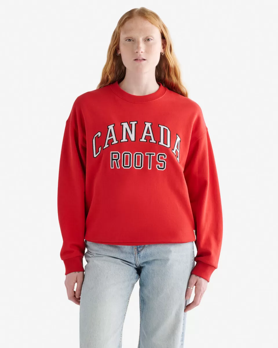 Roots Canada Local Crew SAGE RED Cheap