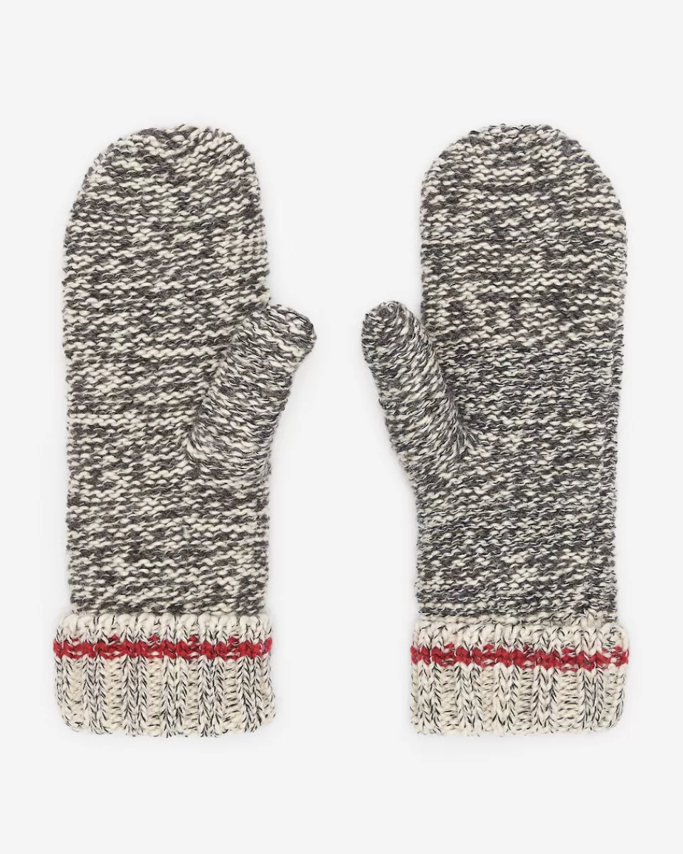 Roots Chunky Cabin Mitten GREY OAT MIX Flash Sale