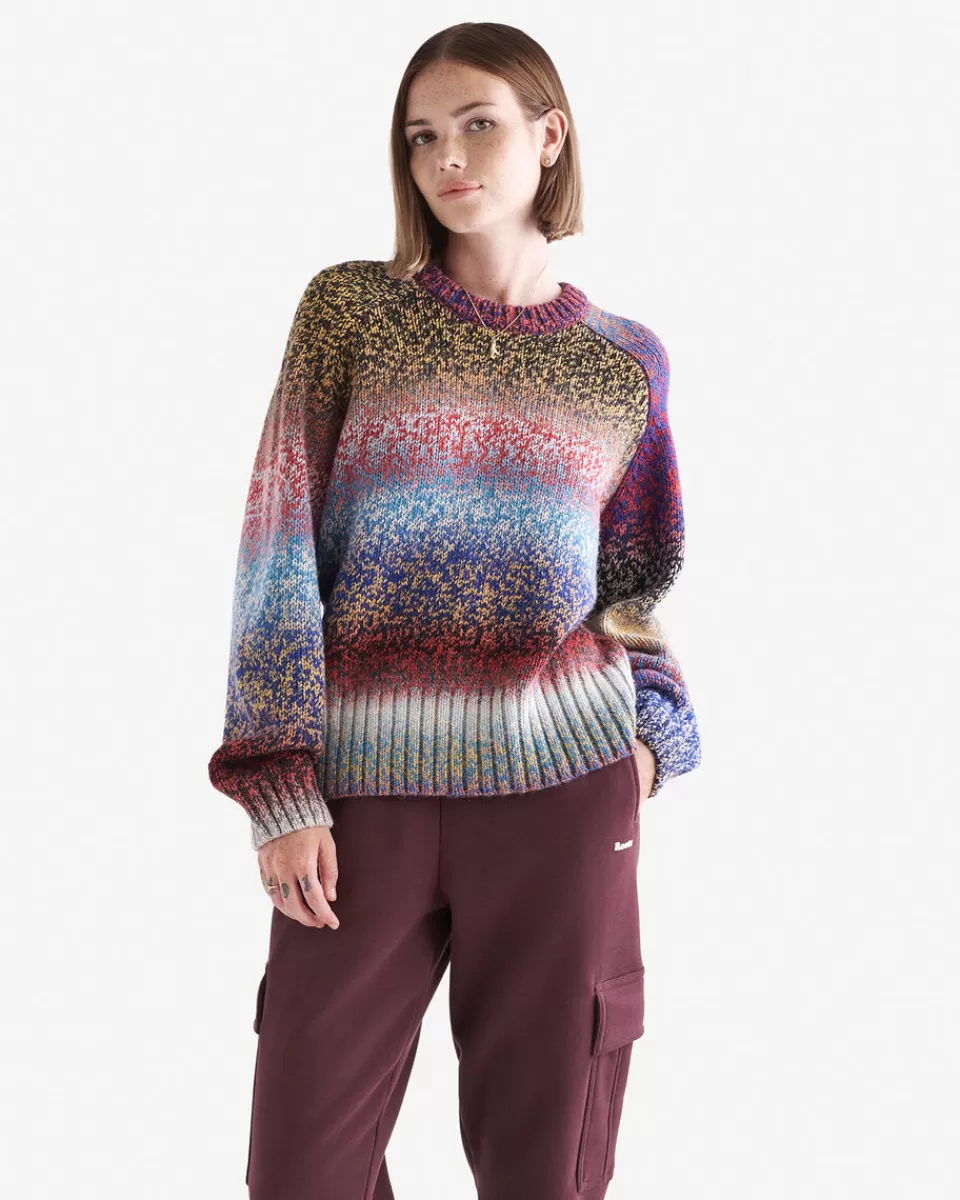 Roots Colborne Relaxed Crew Sweater MULTI OMBRE Outlet