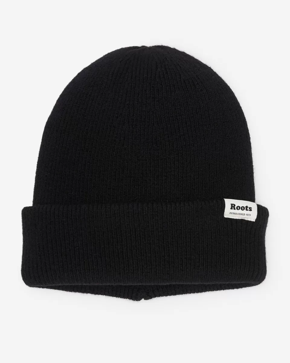 Roots Cozy Knit Toque BLACK Outlet