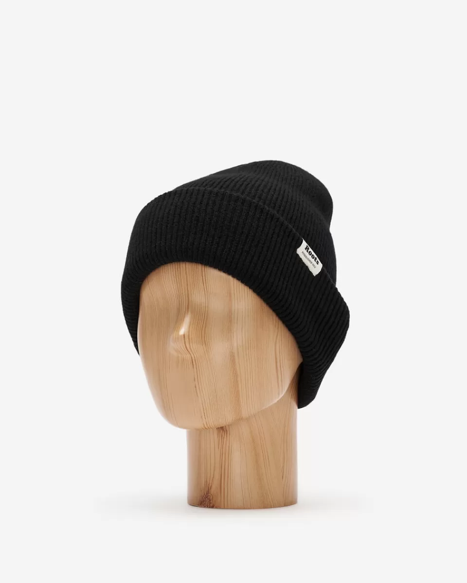 Roots Cozy Knit Toque BLACK Outlet