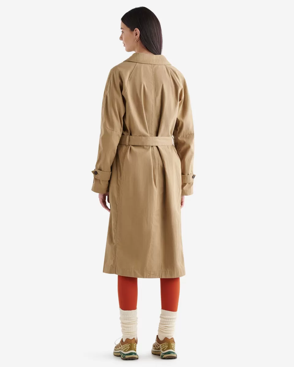 Roots Ellison Waxed Cotton Trench New