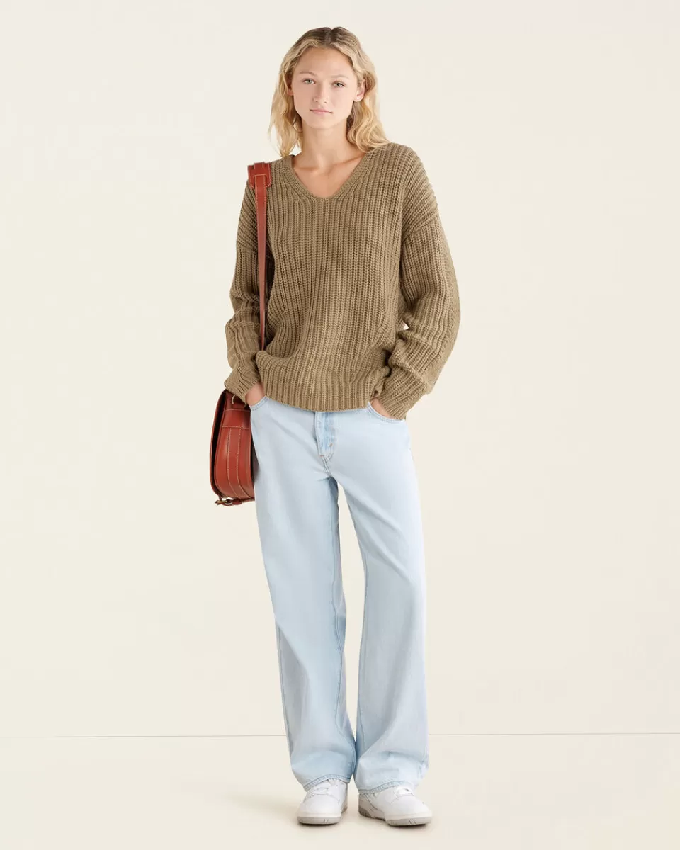 Roots Elora V-Neck Sweater Cheap