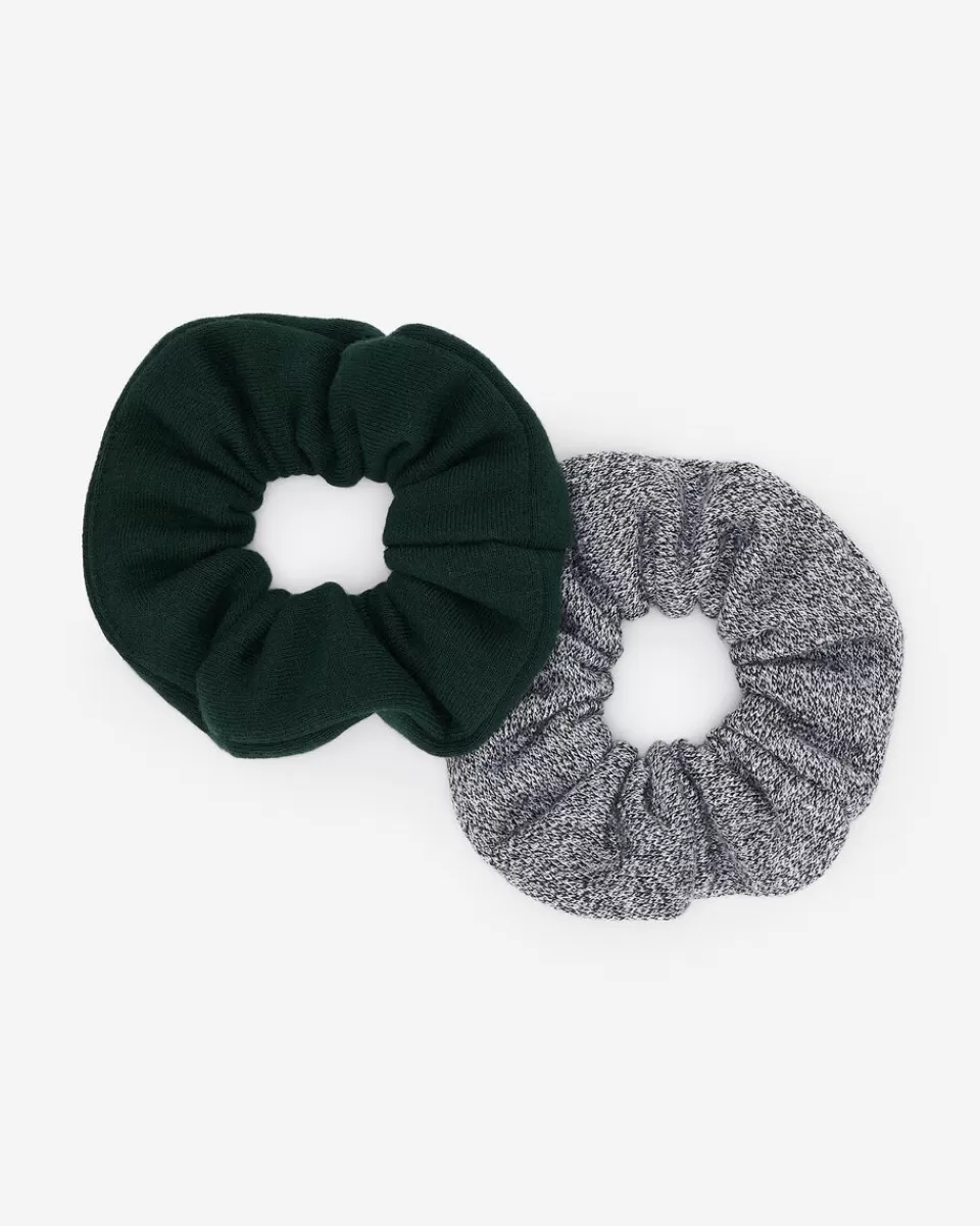 Roots Everyday Scrunchie 2 Pack VARSITY GREEN Best Sale