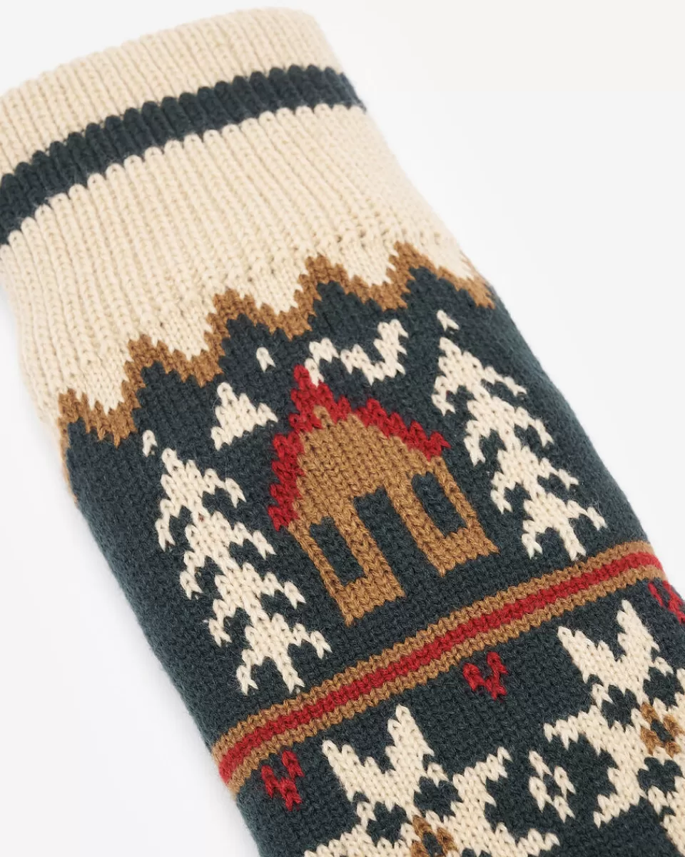 Roots Fair Isle Stocking VARSITY GREEN Hot