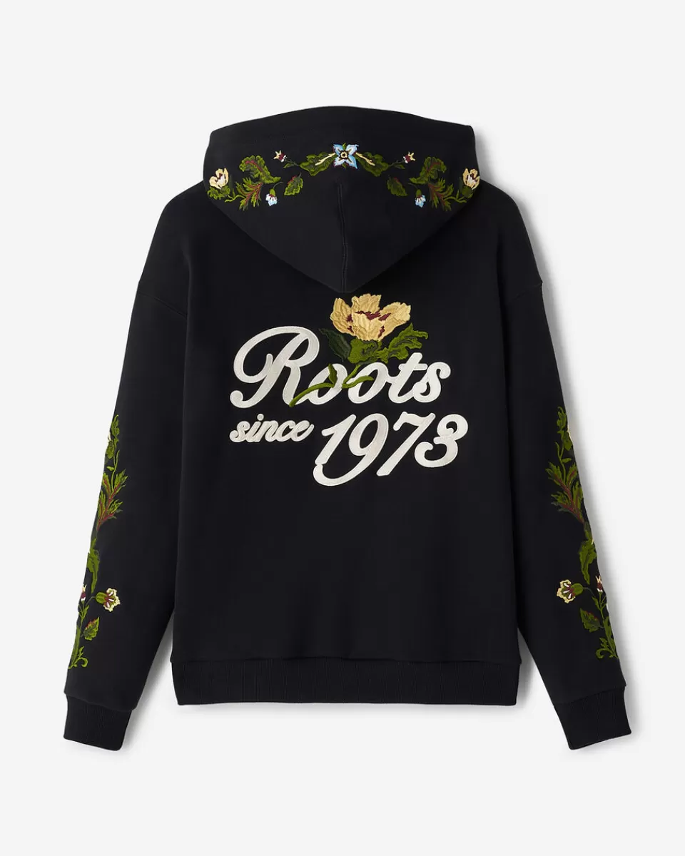 Roots Floral Studio Hoodie BLACK Hot