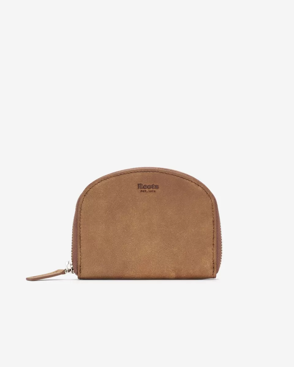 Roots Half Moon Wallet Tribe NATURAL New