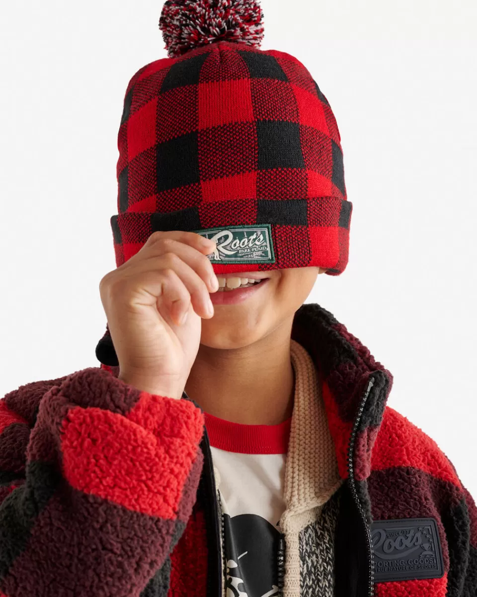 Roots Kid Park Plaid Toque CABIN RED Shop