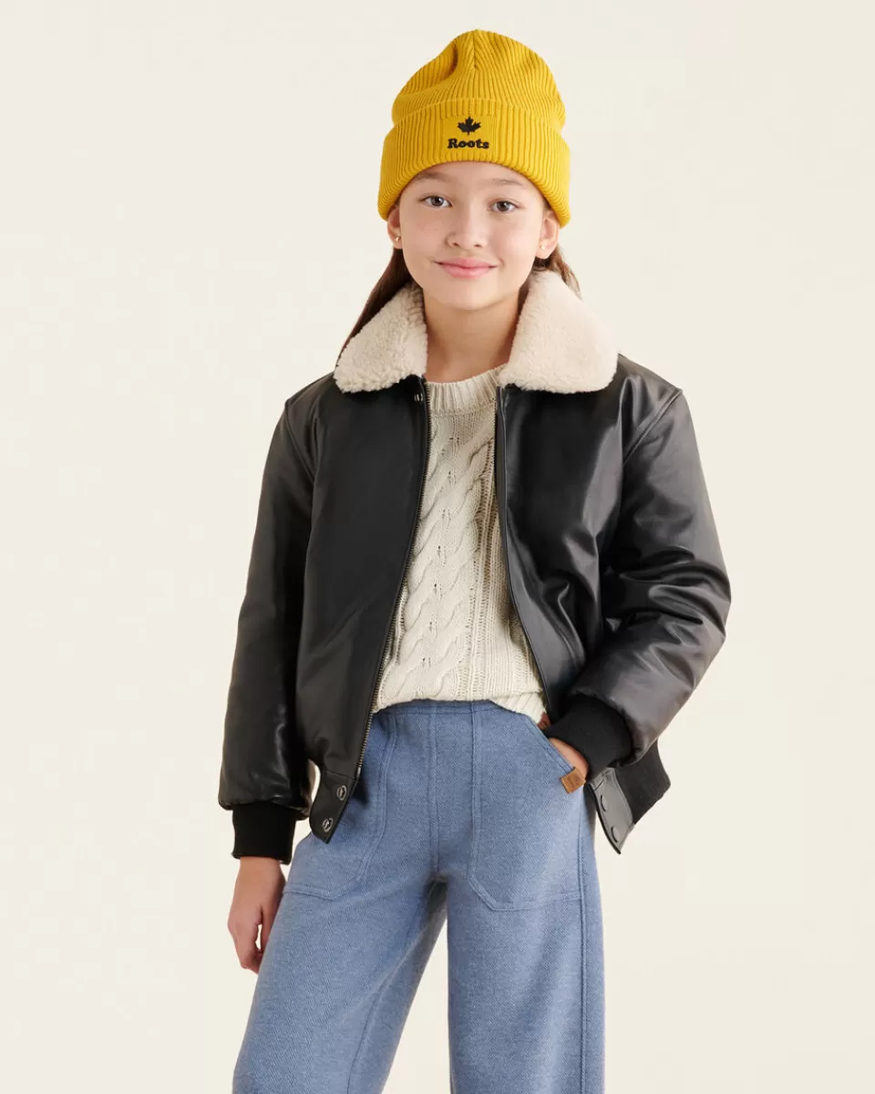 Roots Kids Aviator Jacket BLACK Flash Sale