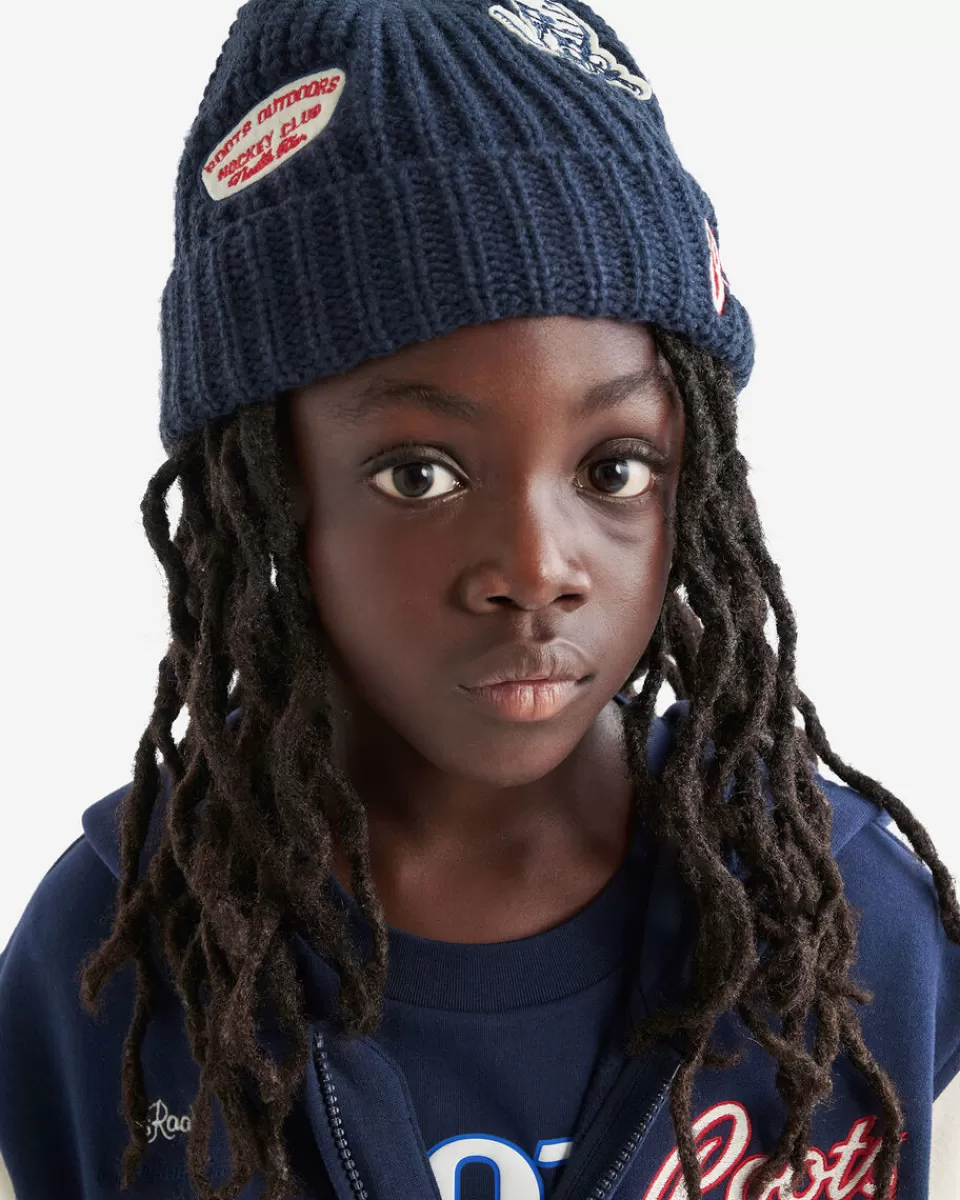 Roots Kids Hockey Patch Toque NAVY BLAZER Best Sale