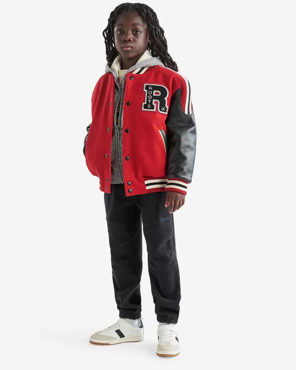 Roots Kids Hockey Varsity Jacket CARDINAL RED Sale