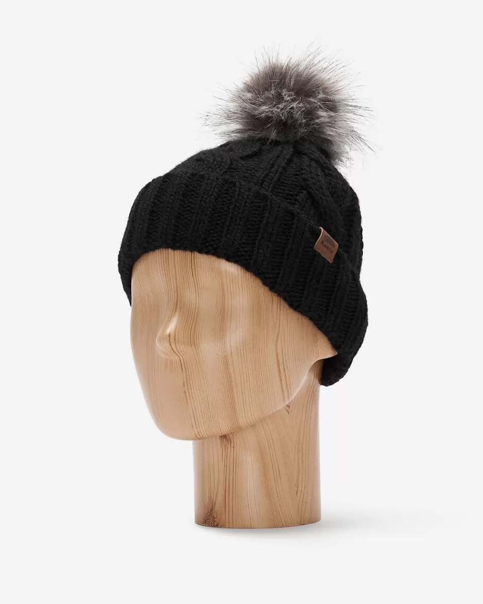 Roots Kids Olivia Cable Toque BLACK Clearance