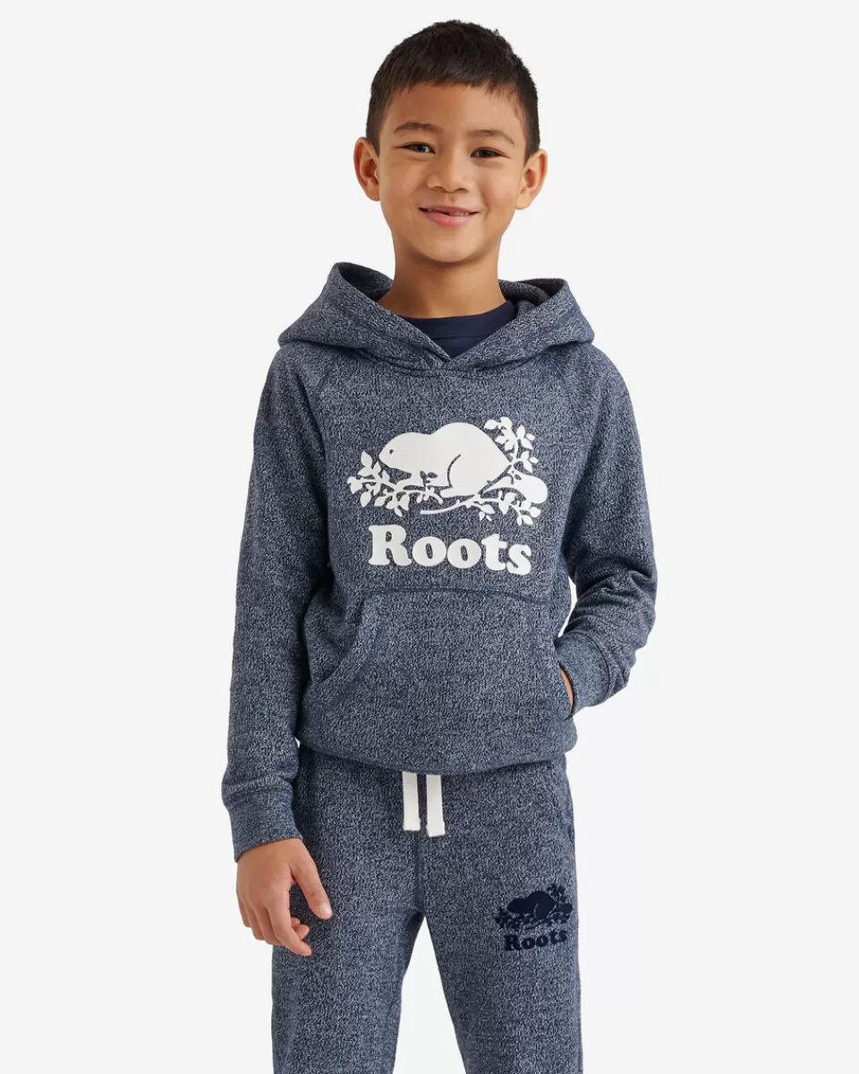 Roots Kids Organic Original Kanga Hoodie NAVY BLAZER PEPPER Flash Sale