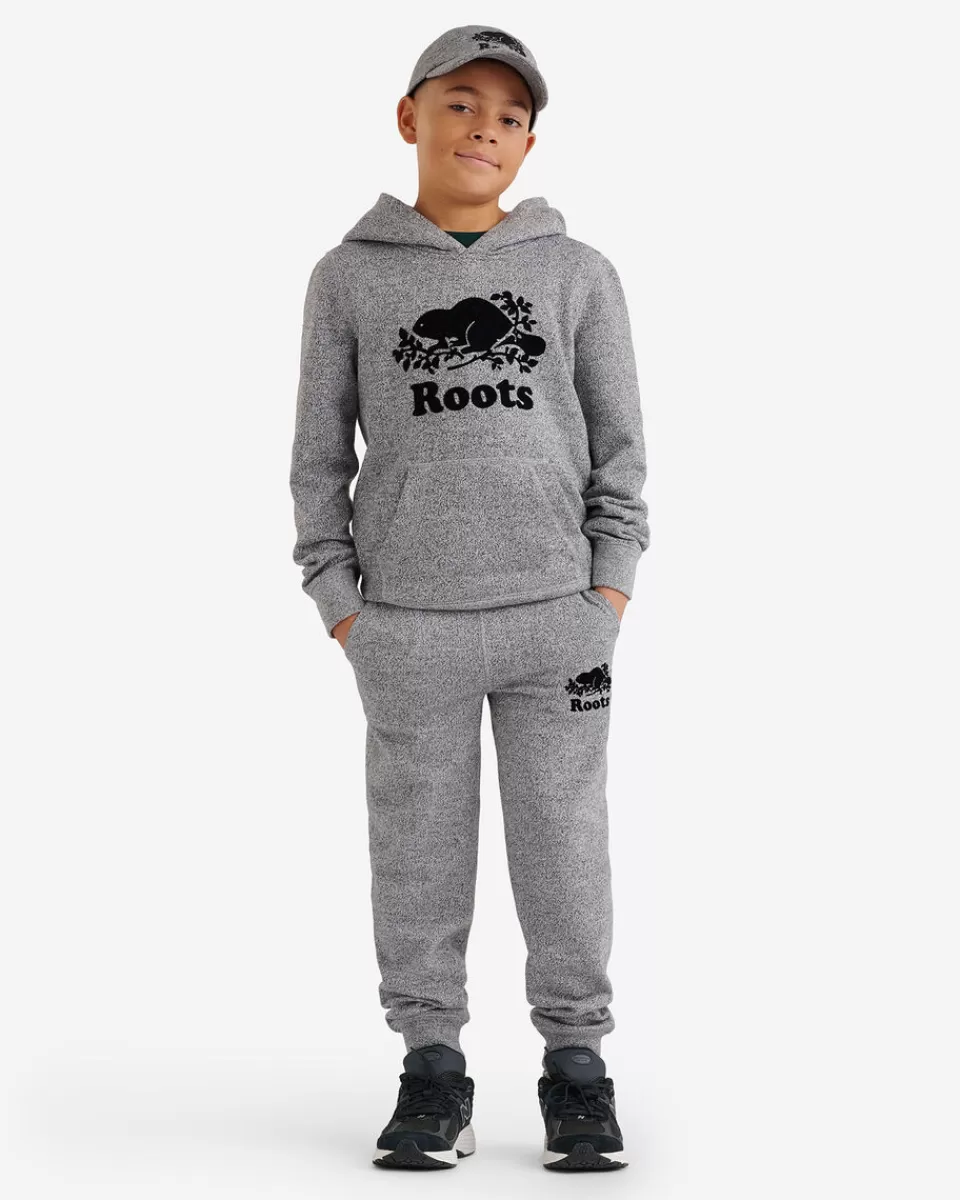 Roots Kids Organic Original Kanga Hoodie SALT & PEPPER Hot