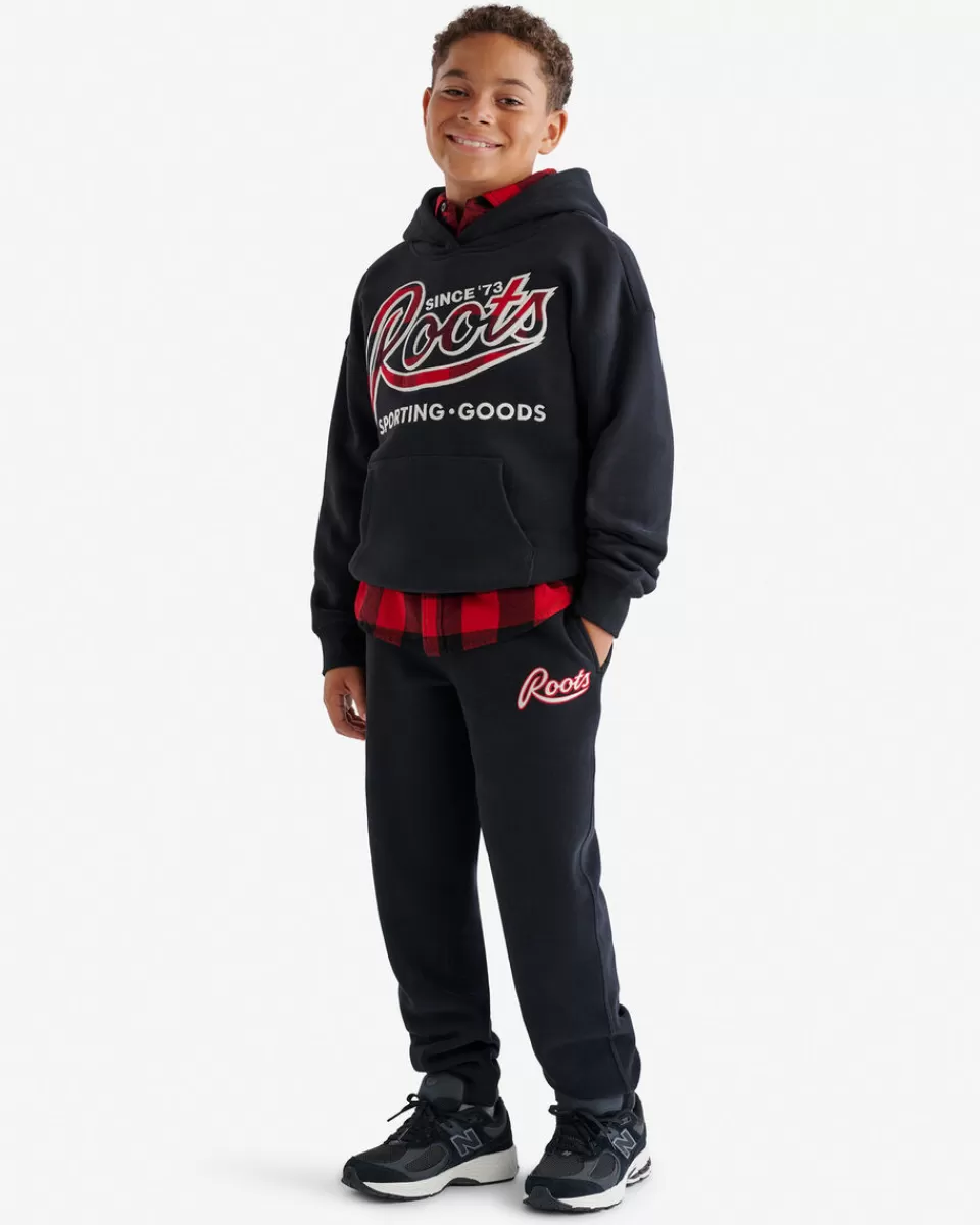 Roots Kids Plaid Applique Hoodie Clearance