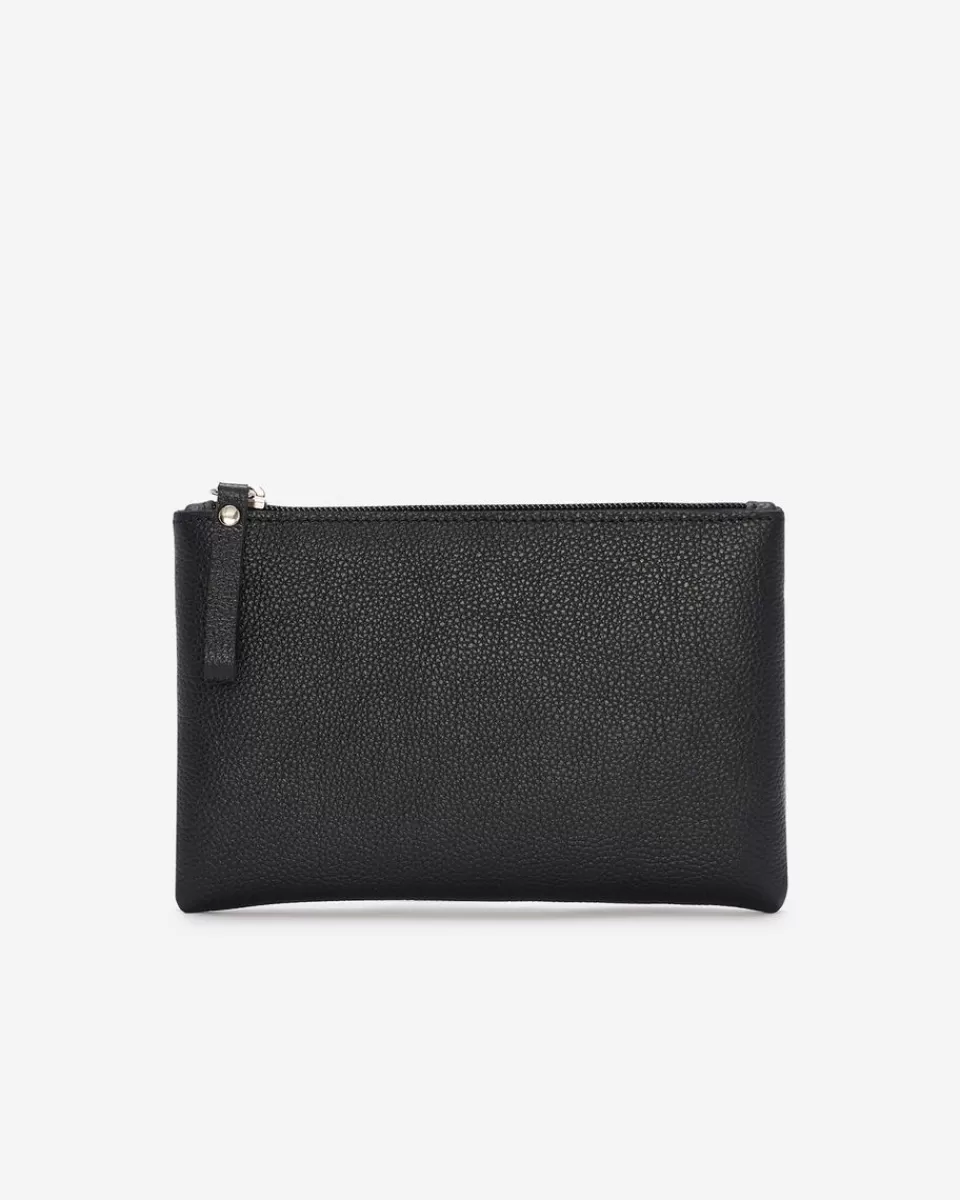 Roots Large Zip Pouch Cervino BLACK Flash Sale