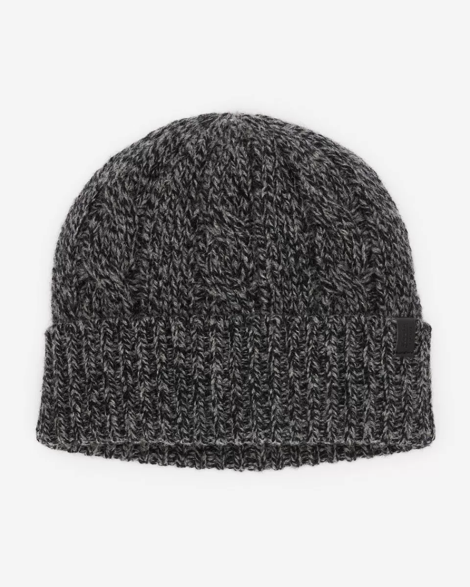 Roots Larkin Cable Wool Toque BLACK MIX Best