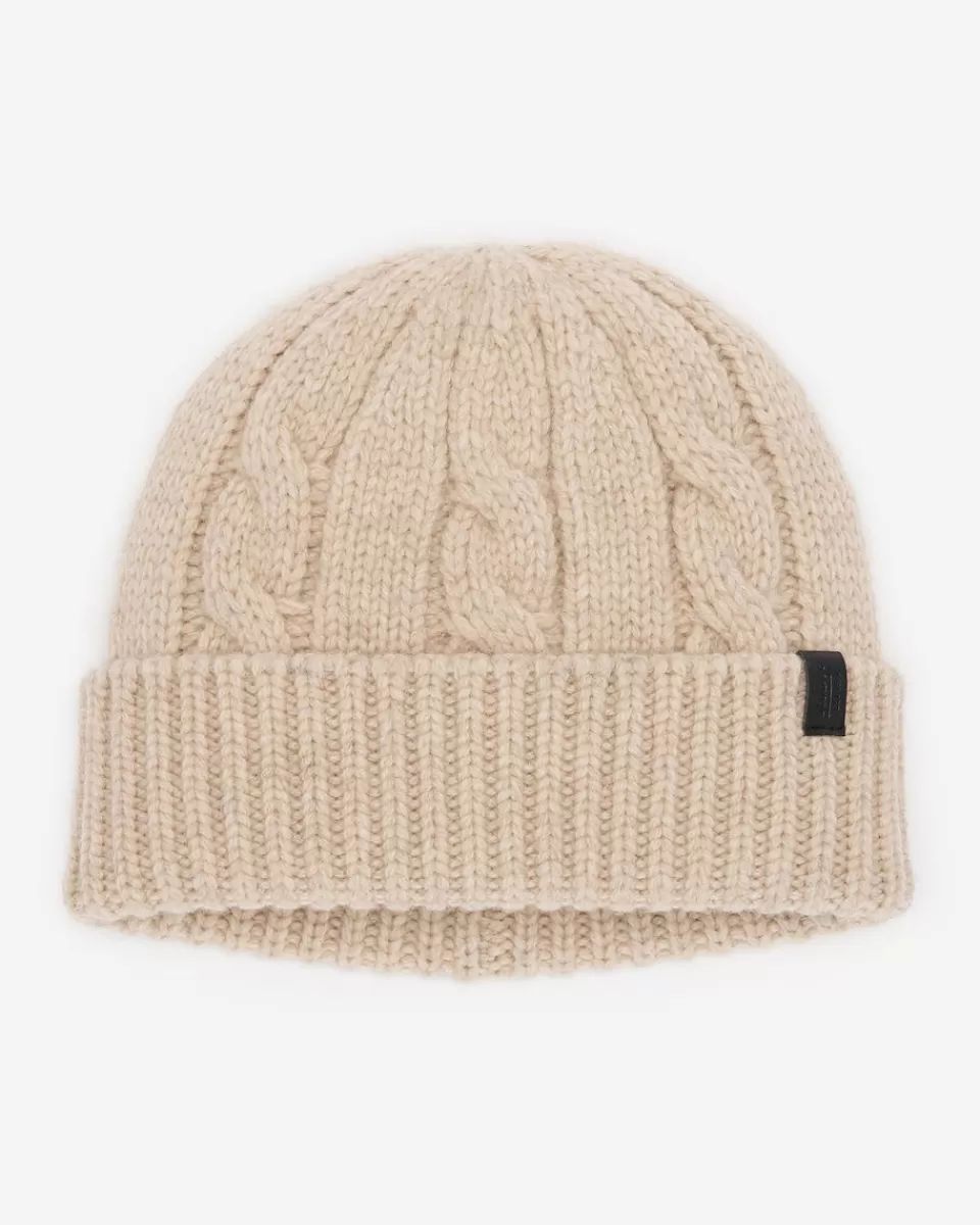 Roots Larkin Cable Wool Toque CABIN BEIGE MIX Store