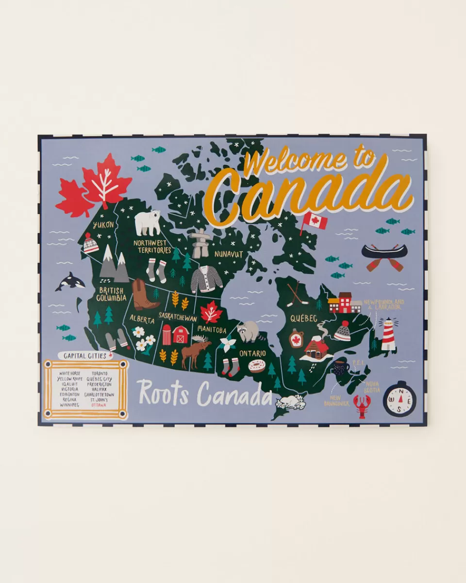 Roots Map Of Canada 1000 Piece Puzzle MULTI Hot