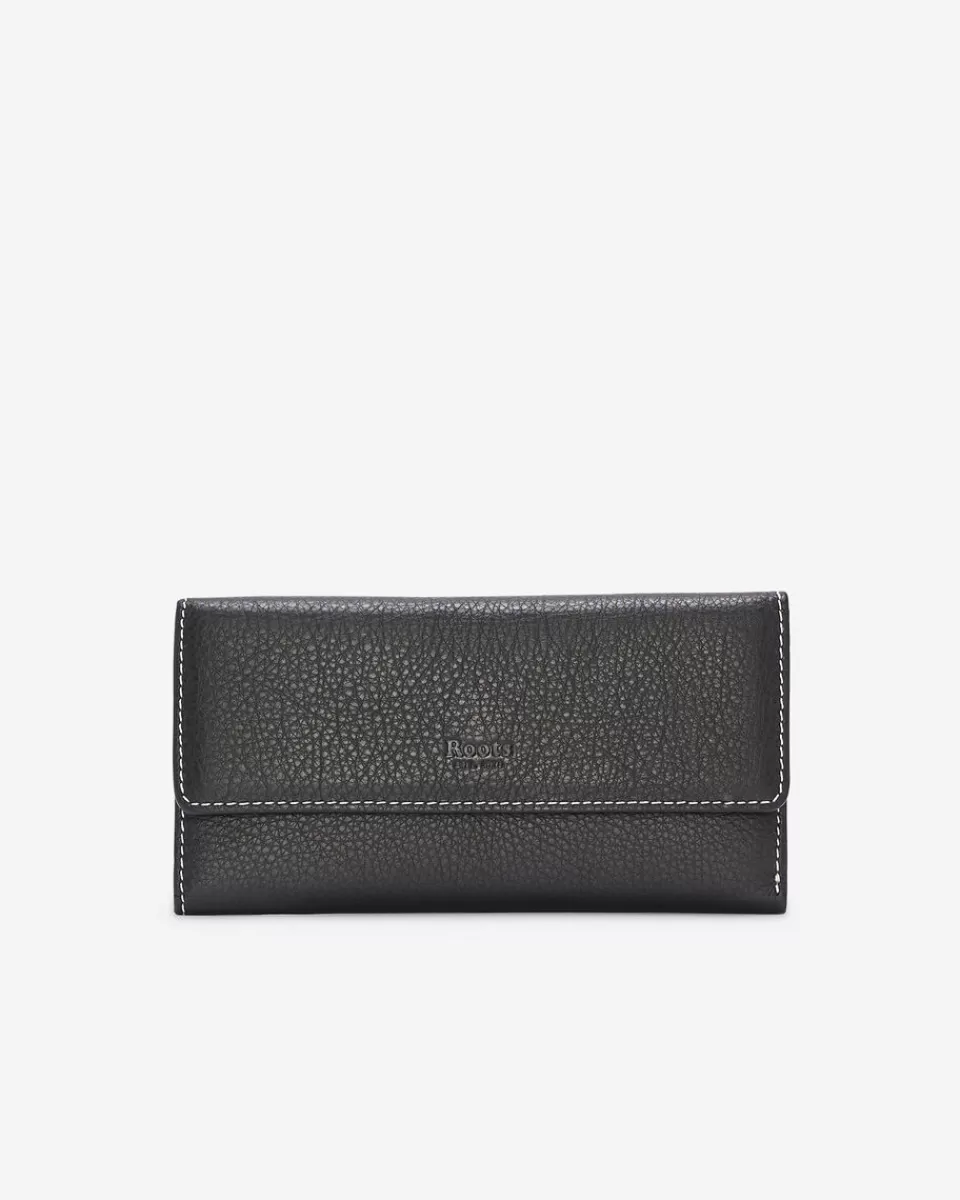 Roots Medium Trifold Clutch Prince BLACK Shop