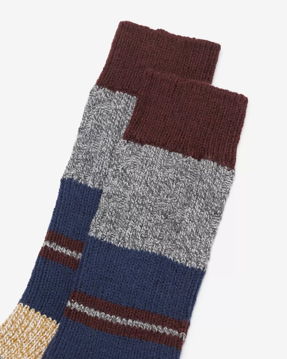 Roots Mens Elemental Dinner Stripe Sock GREY MIX Store