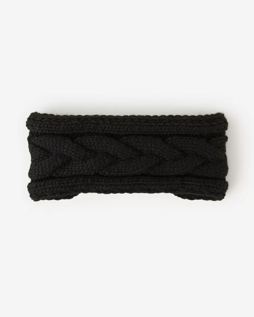 Roots Olivia Cable Headband BLACK Cheap