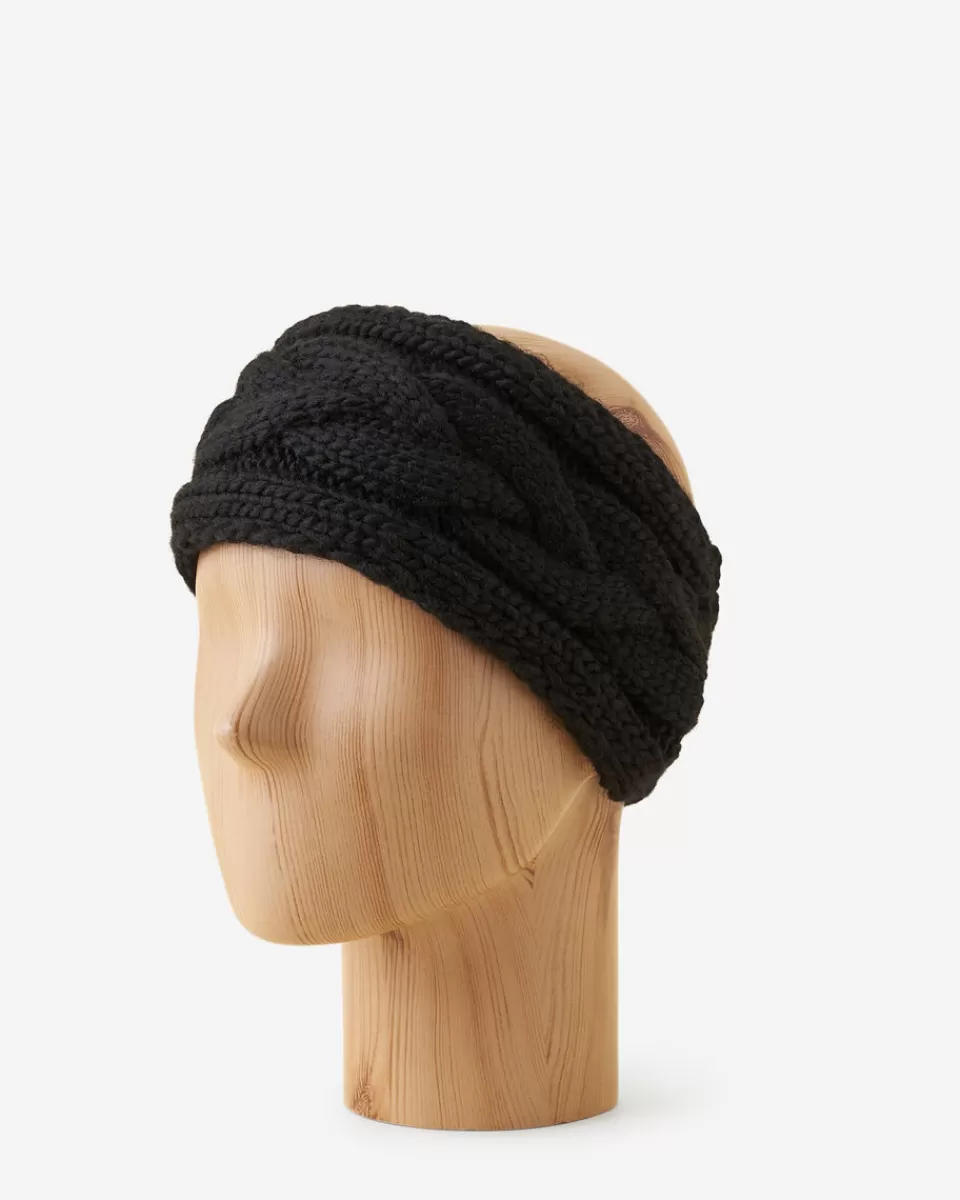 Roots Olivia Cable Headband BLACK Cheap