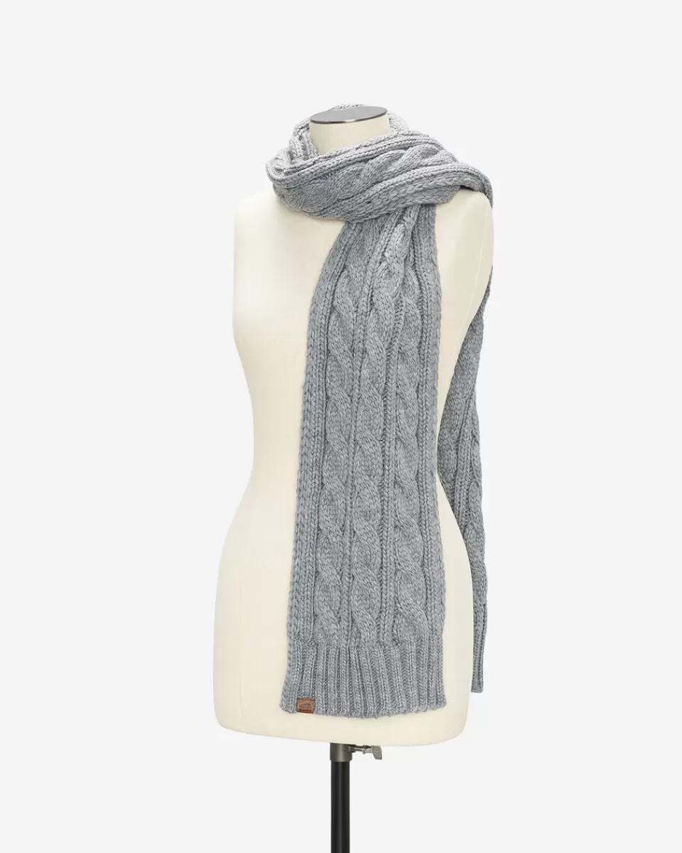 Roots Olivia Cable Scarf MEDIUM GREY MIX Online