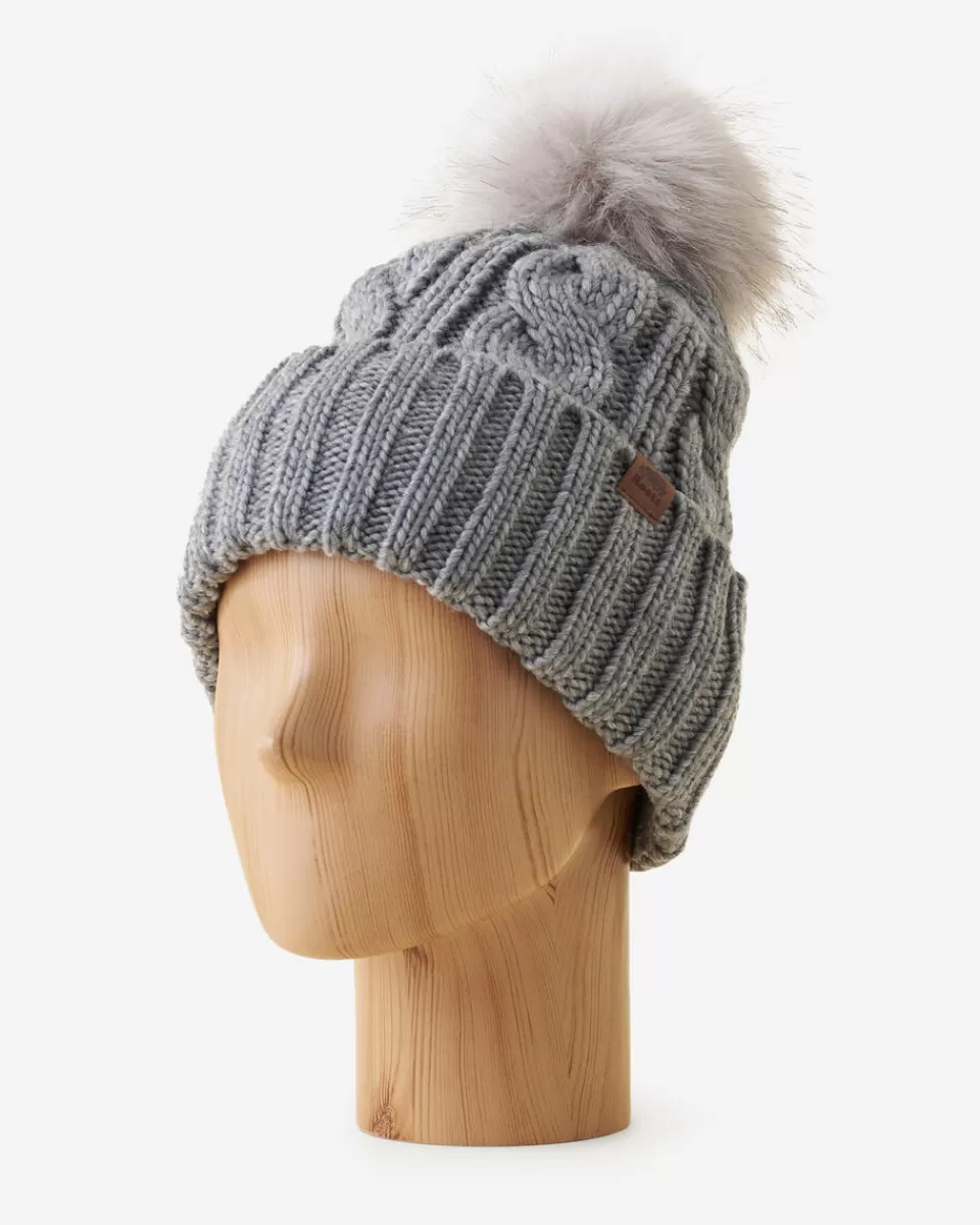 Roots Olivia Cable Toque MEDIUM GREY MIX Cheap