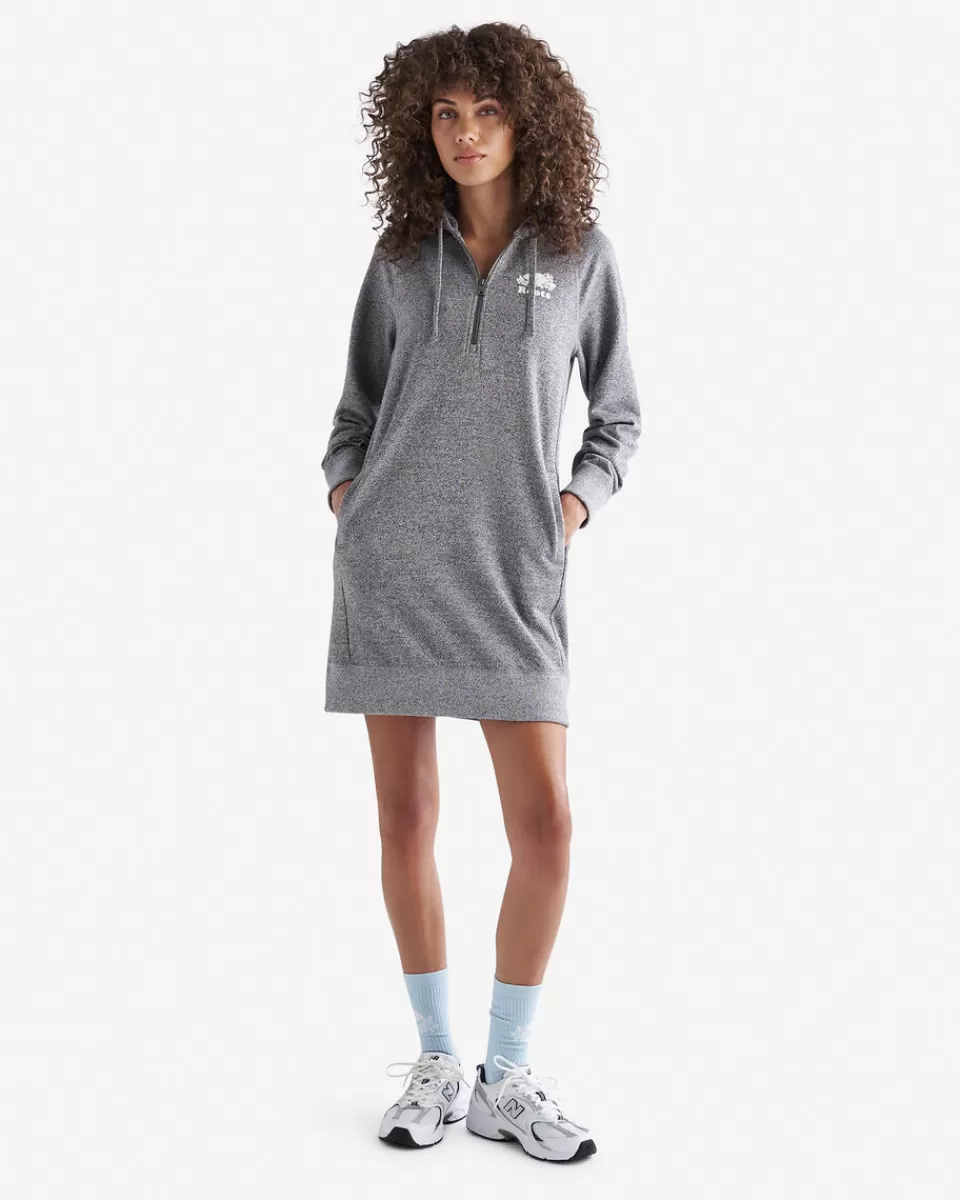 Roots Organic Dockside Long Sleeve Dress SALT & PEPPER Clearance