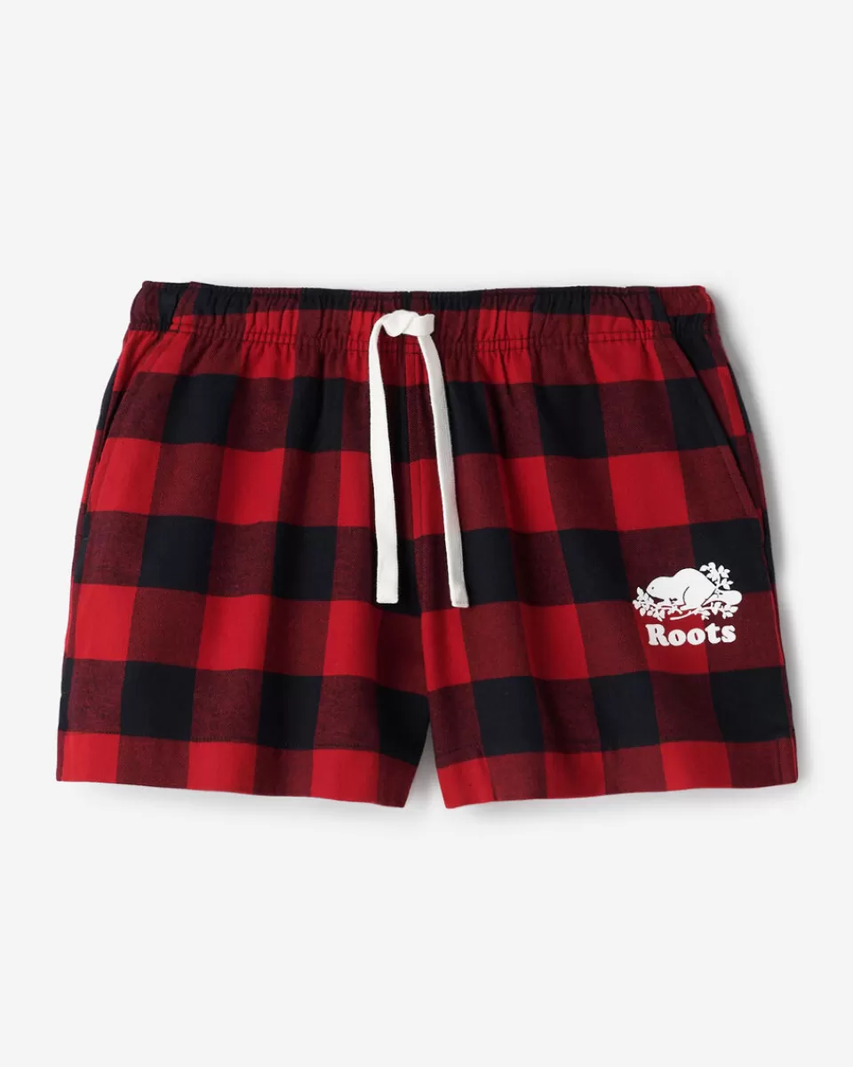 Roots Park Plaid Pajama Short Best Sale