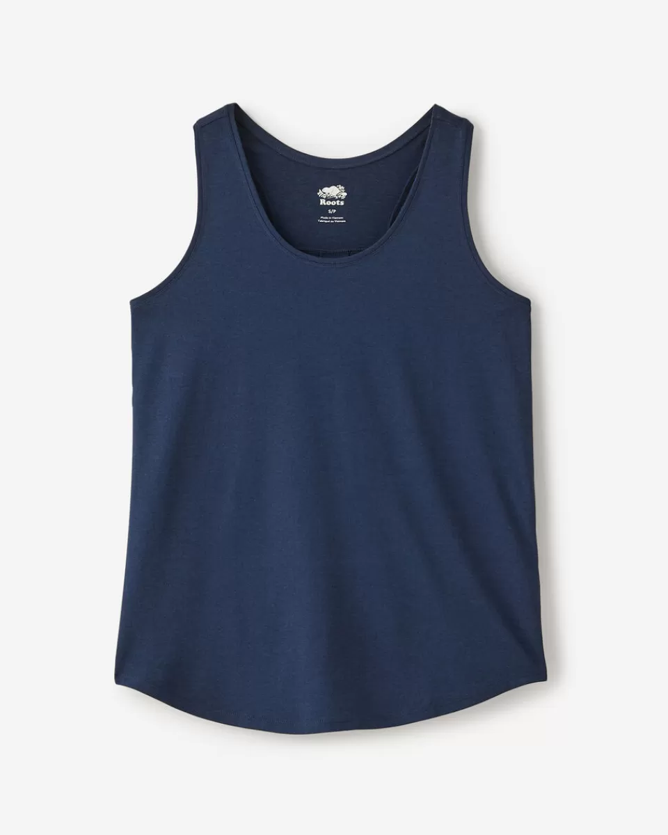 Roots Renew Racer Tank NAVY BLAZER MIX Store