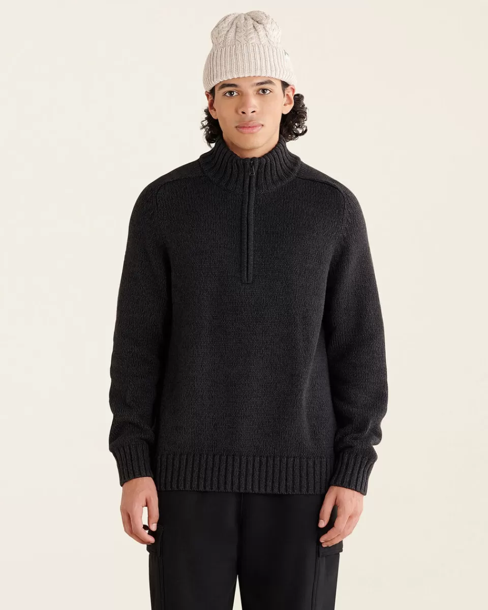 Roots Robson Relaxed Half Zip Stein Sweater Flash Sale