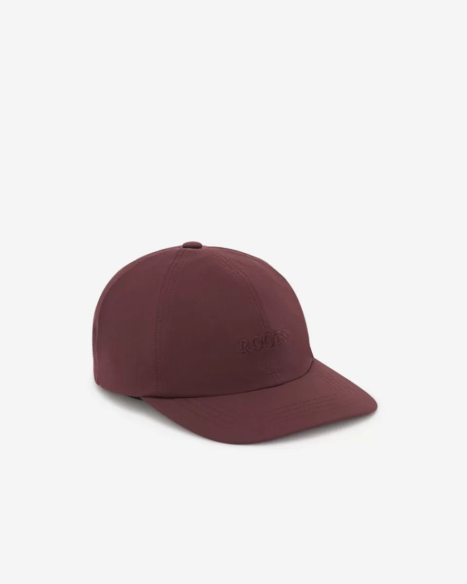 Roots Nylon Baseball Cap DEEP MAROON Best Sale