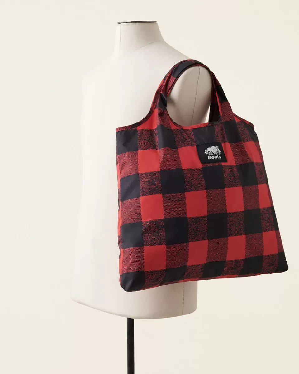 Roots Packable Shopping Bag CABIN RED Online