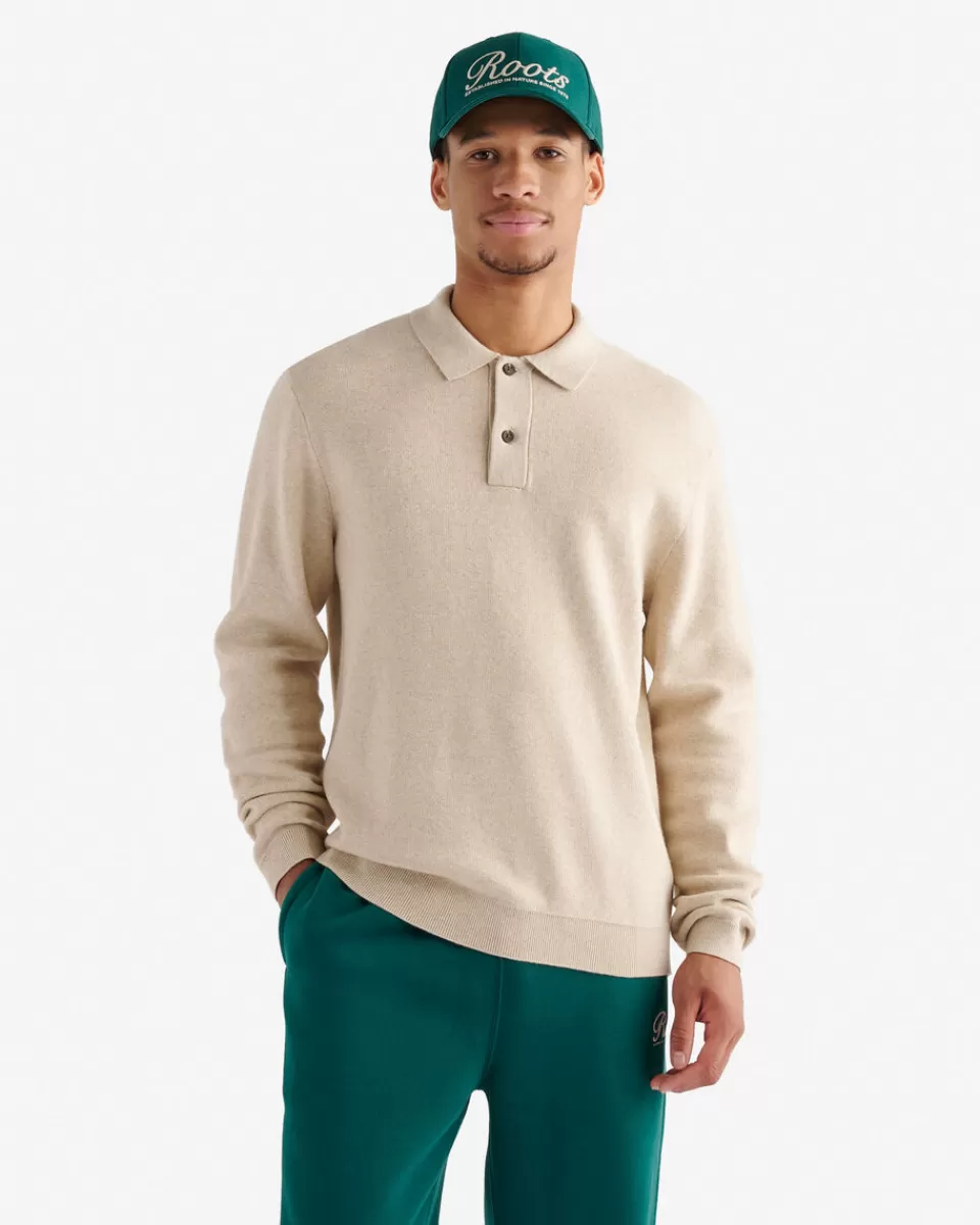 Roots Severn Long Sleeve Sweater Polo Cheap