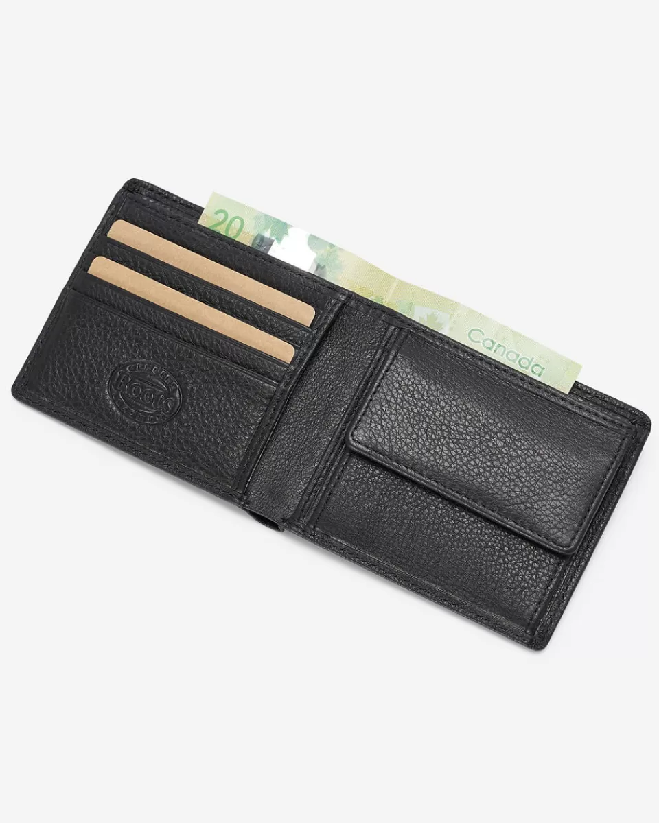 Roots Slimfold With Coin Prince BLACK Flash Sale