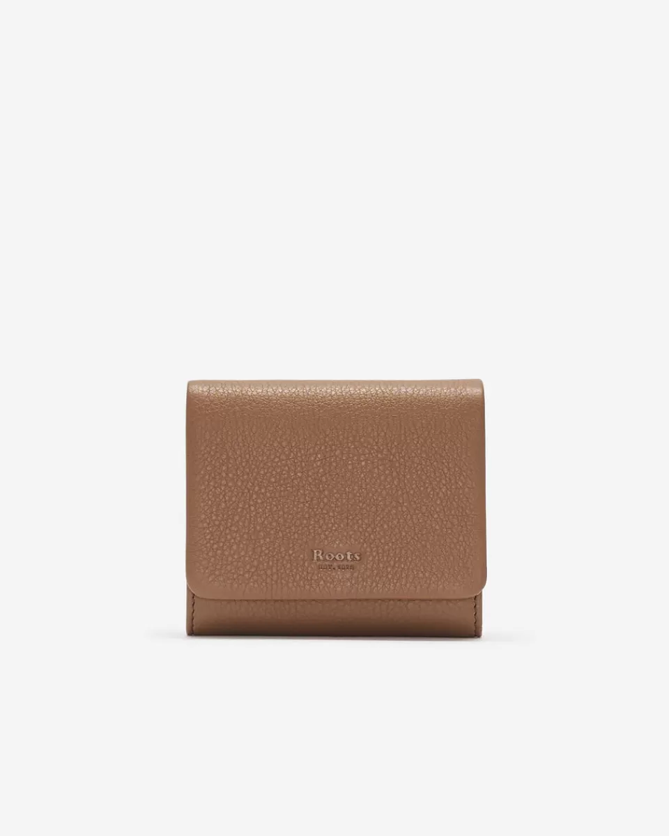 Roots Small Card Wallet Cloud TANNERY BROWN Sale