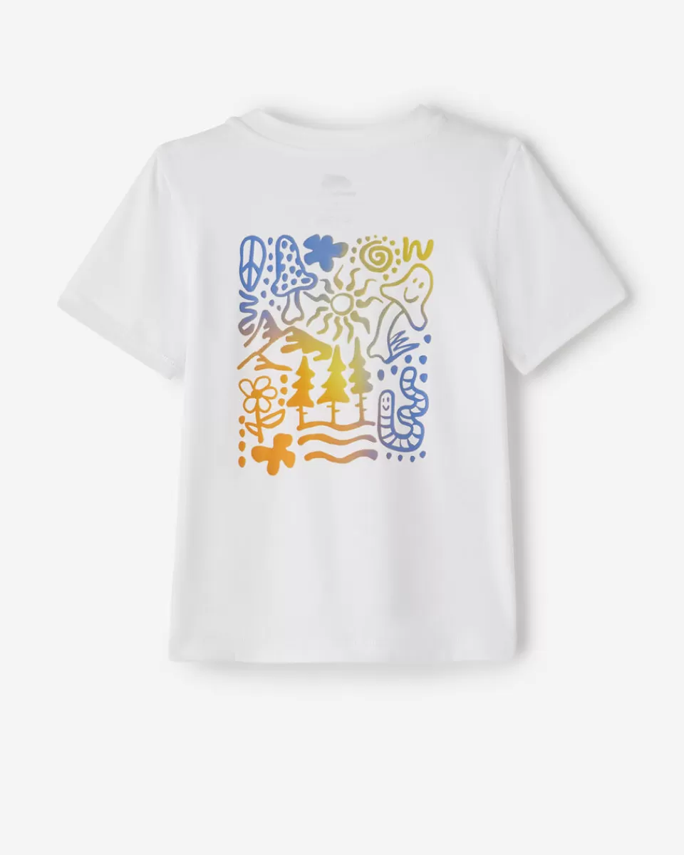 Roots Toddler Active Nature T-Shirt WHITE Store