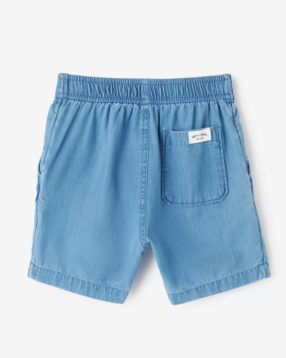 Roots Toddler Chambray Camp Short WASHED INDIGO Online