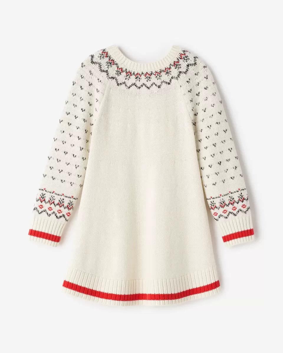 Roots Toddler Girls Cabin Fair Isle Dress Clearance